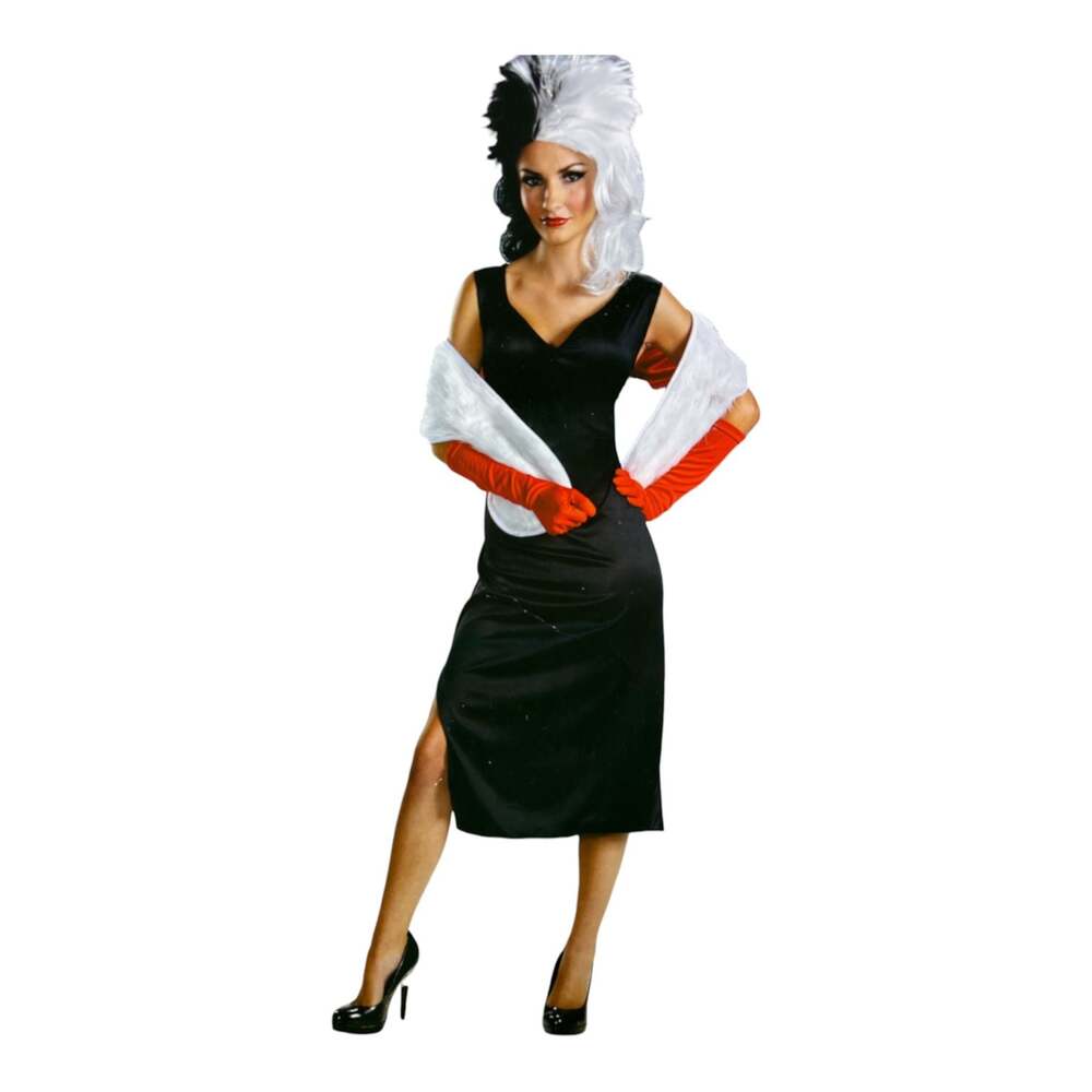 Disguise Cruella De Vil Women Sz Large 12-14 Halloween Costume 101 Dalmatians